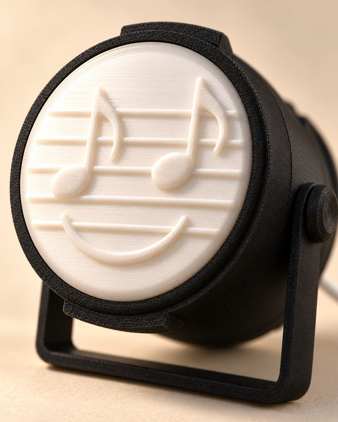 Close-up of the Stage Light Lamp showing fine printed layer lines