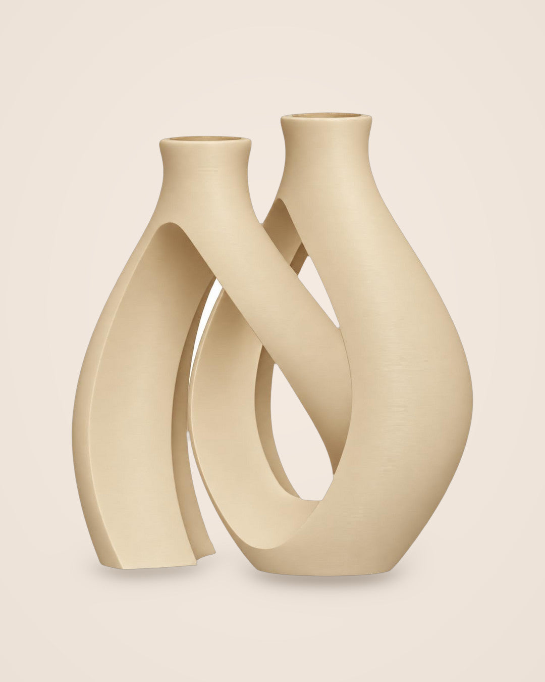 Entwined Vase: Beige