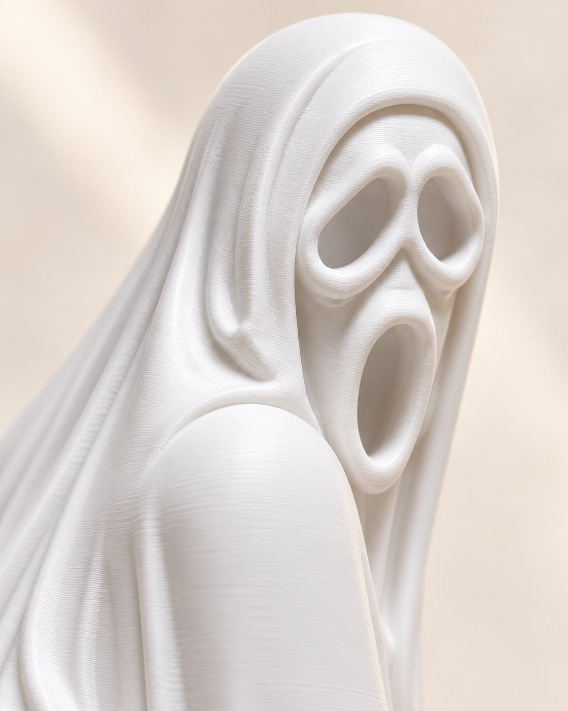 Close-up of the Twerking Ghost showing fine printed layer lines