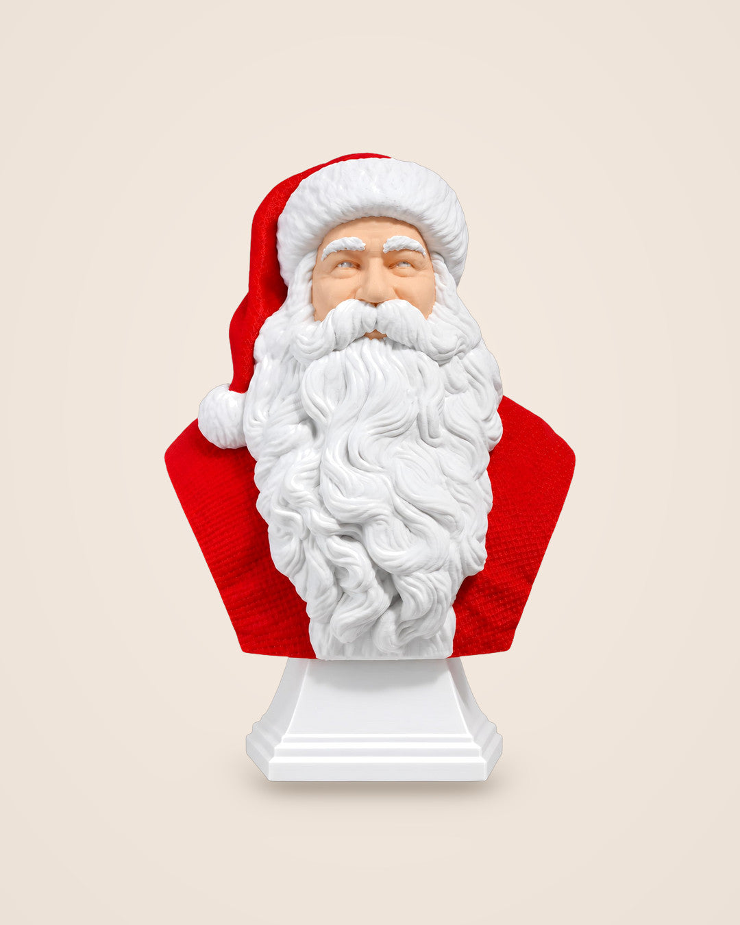 Father Christmas Bust: Traditional bust ornament, about 17 cm tall