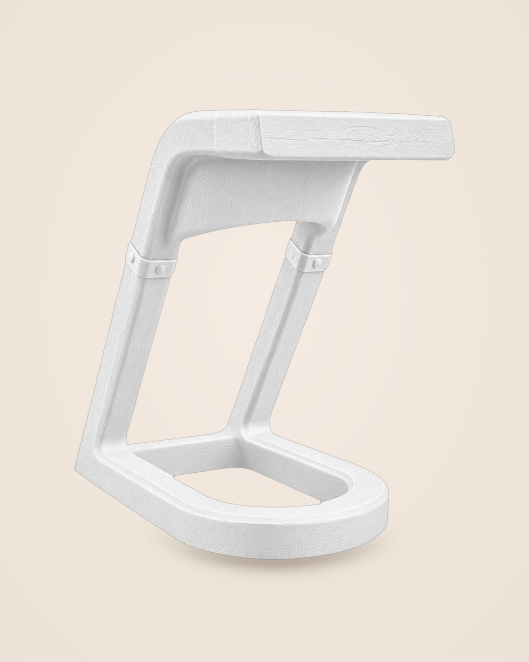 Oak Rest Wine Holder: An angled stand for one bottle and two stemmed glasses