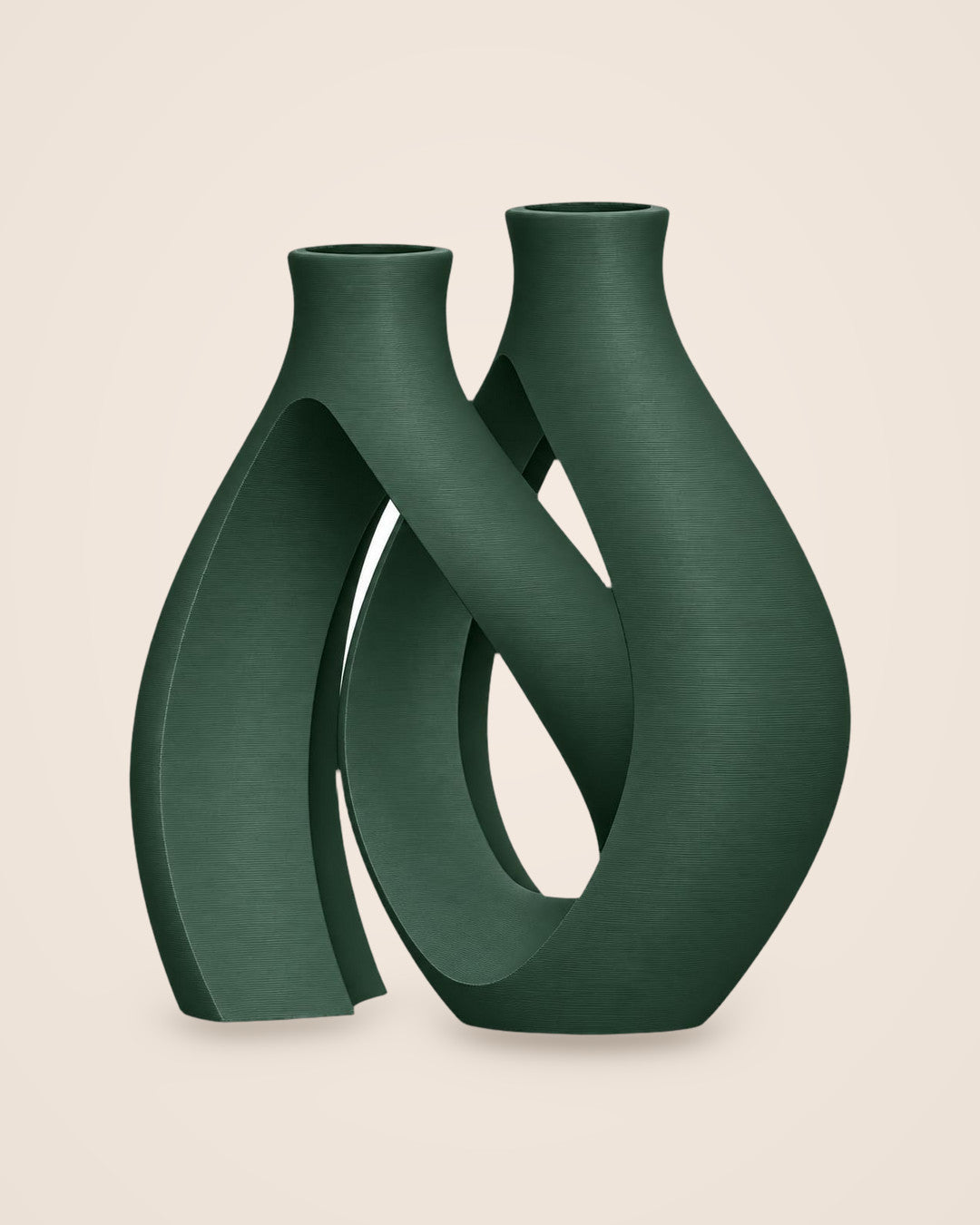 Entwined Vase: Dark Green