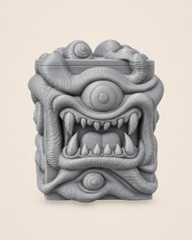 All-Seer Deck Box: Many-eyed hinged deck box with a magnetic close