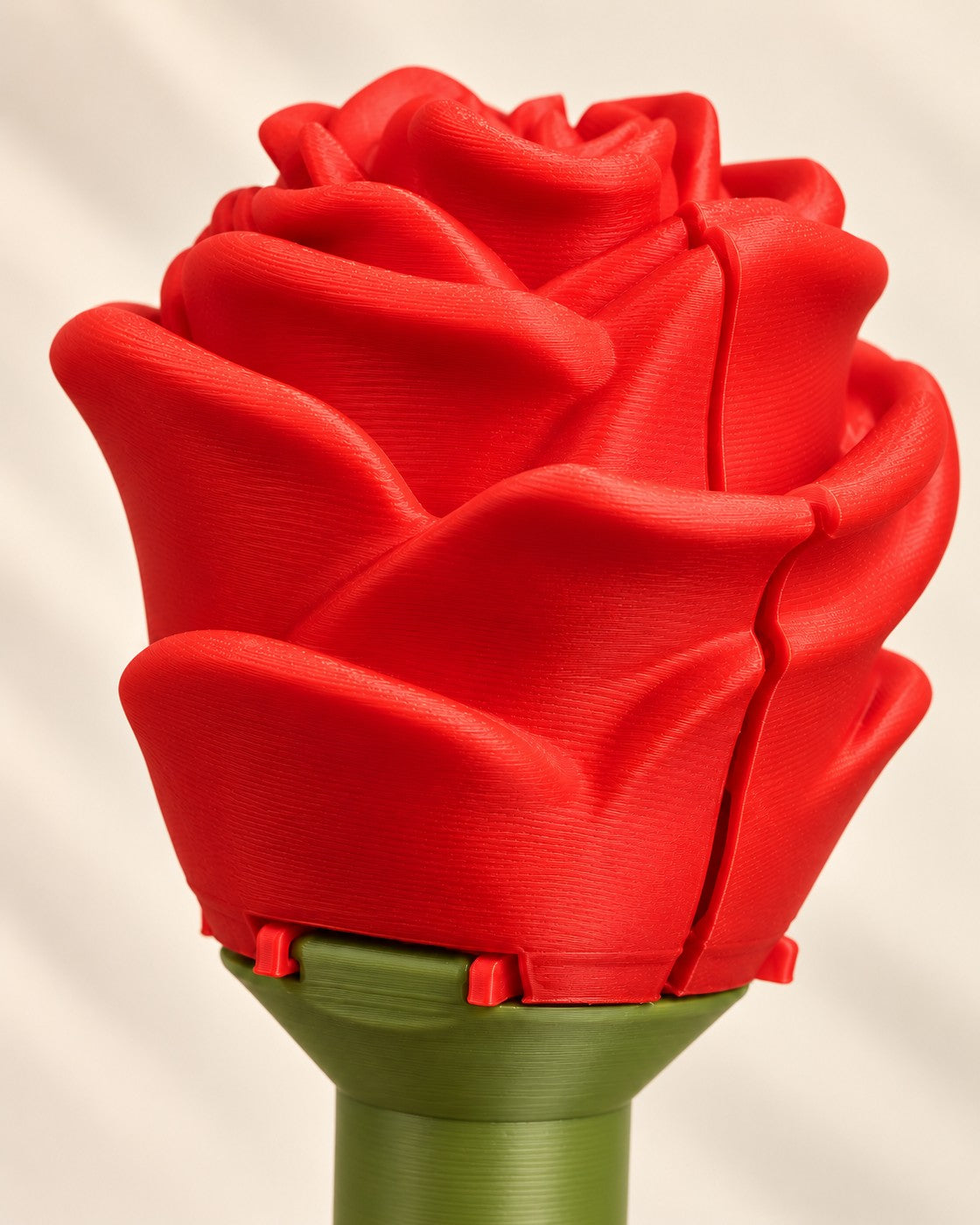 Close-up of the Sweet Rose Container and Ring Box showing fine printed layer lines