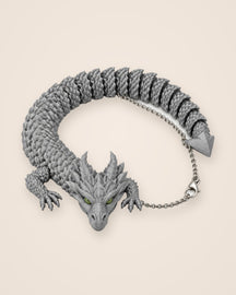 Articulated Dragon Necklace: A flexible scaled dragon that drapes around the neck