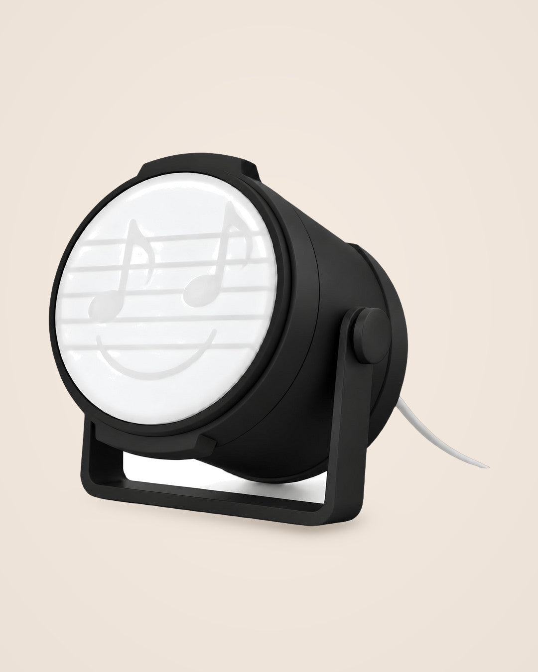Stage Light Lamp: Miniature stage spotlight with a music-note lens and warm glow