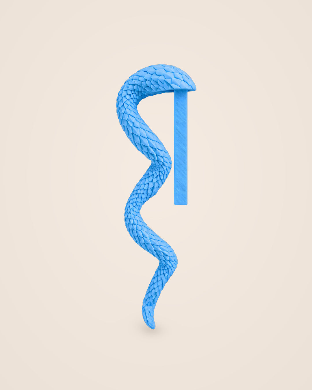 Dragon Tail Bookmark: Book-corner bookmark whose scaled spiral holds a pen