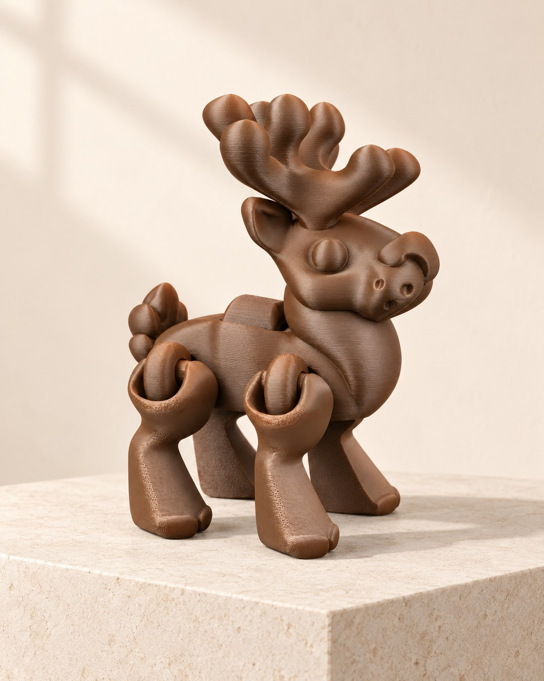 Prancing Reindeer: An articulated desk reindeer that prances at the press of a button