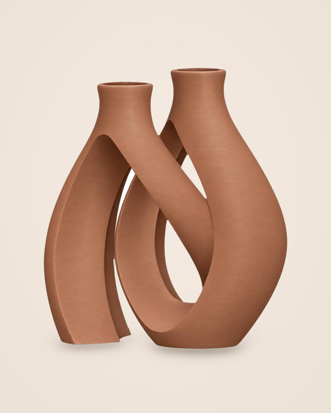 Entwined Vase: Earth Brown