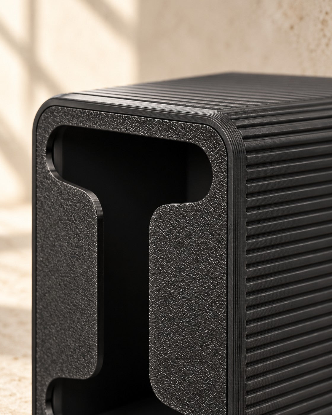Close-up of the Tea Bag Dispenser showing fine printed layer lines