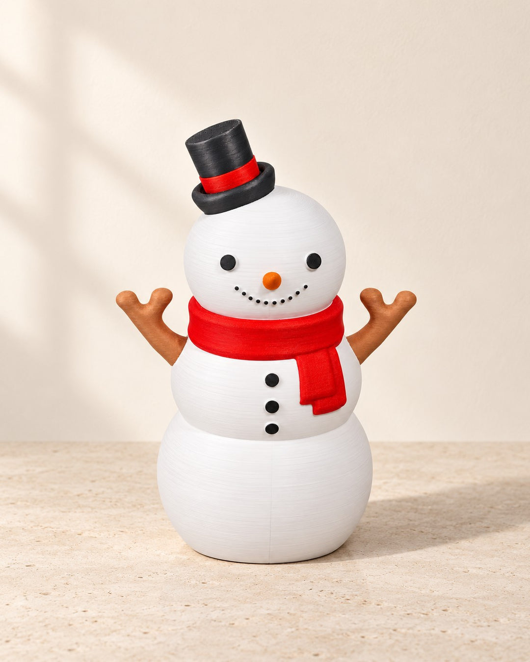 Snowman Storage Jar: A 26 cm snowman jar with a lift-off top-hat head