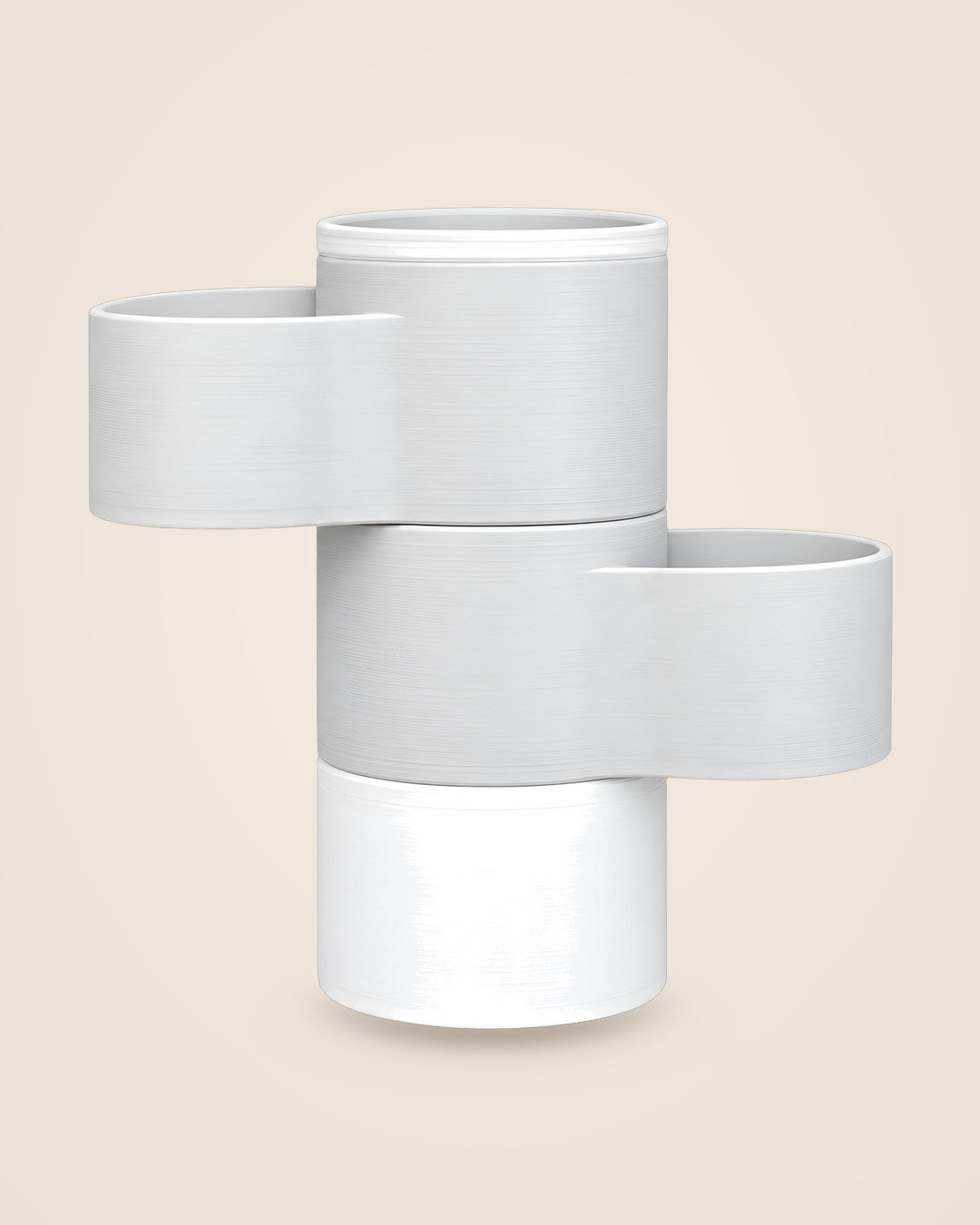 Living Stack Lamp: Warm USB lamp, two-plant planter and pen pot in one stacking tower