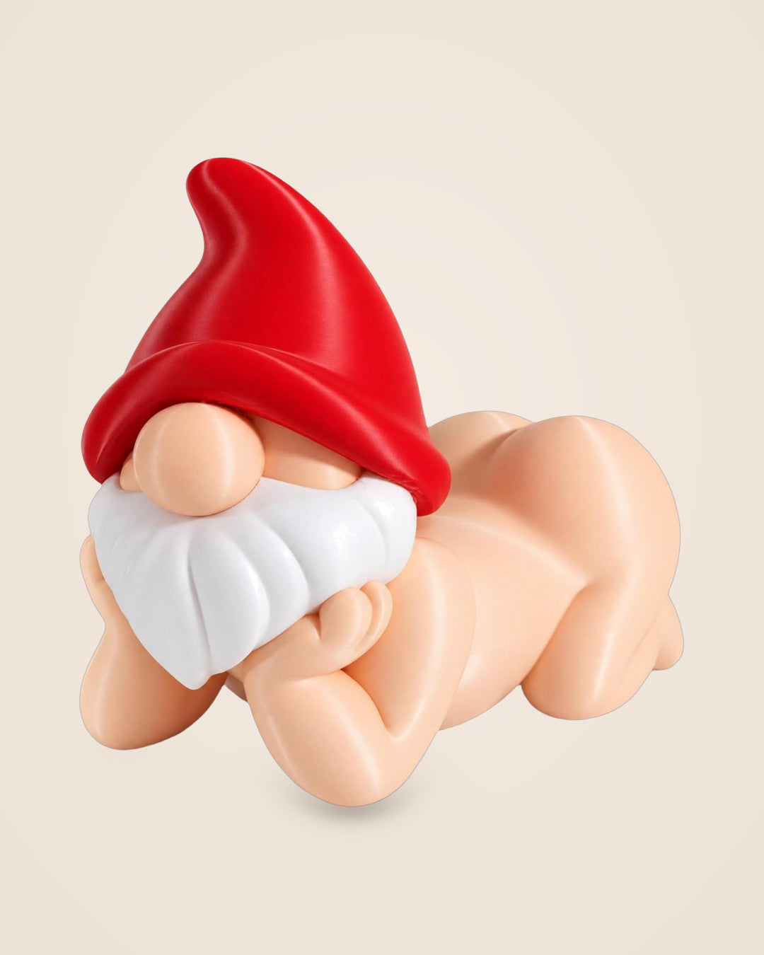 Cheeky Gnome: A reclining gnome in a bold red hat, for a touch of mischief
