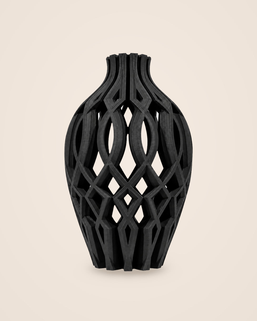 Lattice Vase: Black
