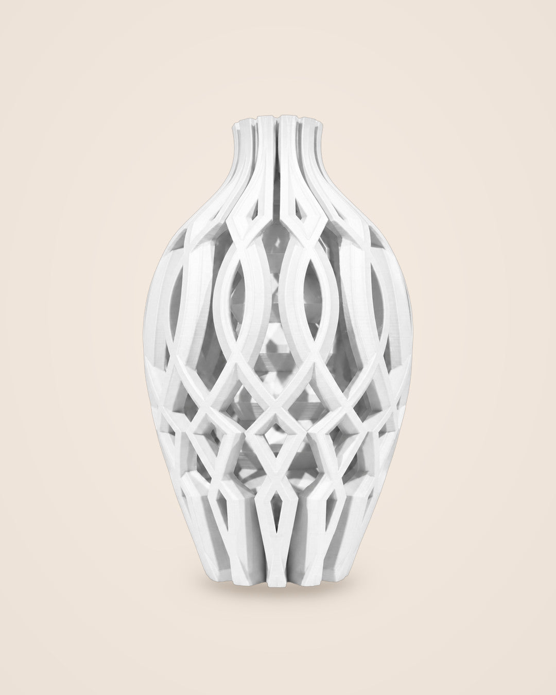 Lattice Vase: Openwork vase for dried and artificial stems, in four colours