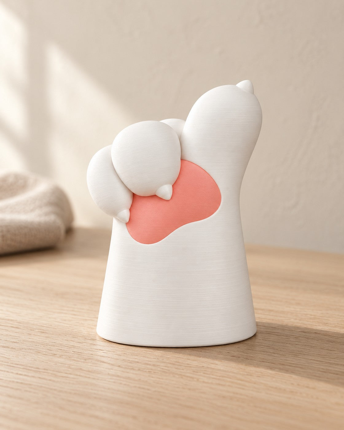 Paw Hold in a calm, softly lit interior, shown at true scale
