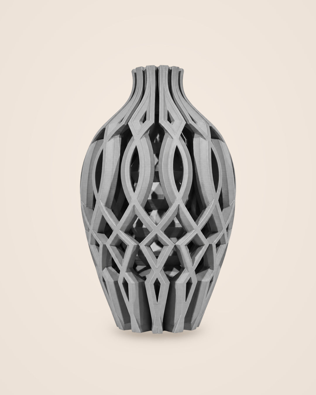 Lattice Vase: Grey